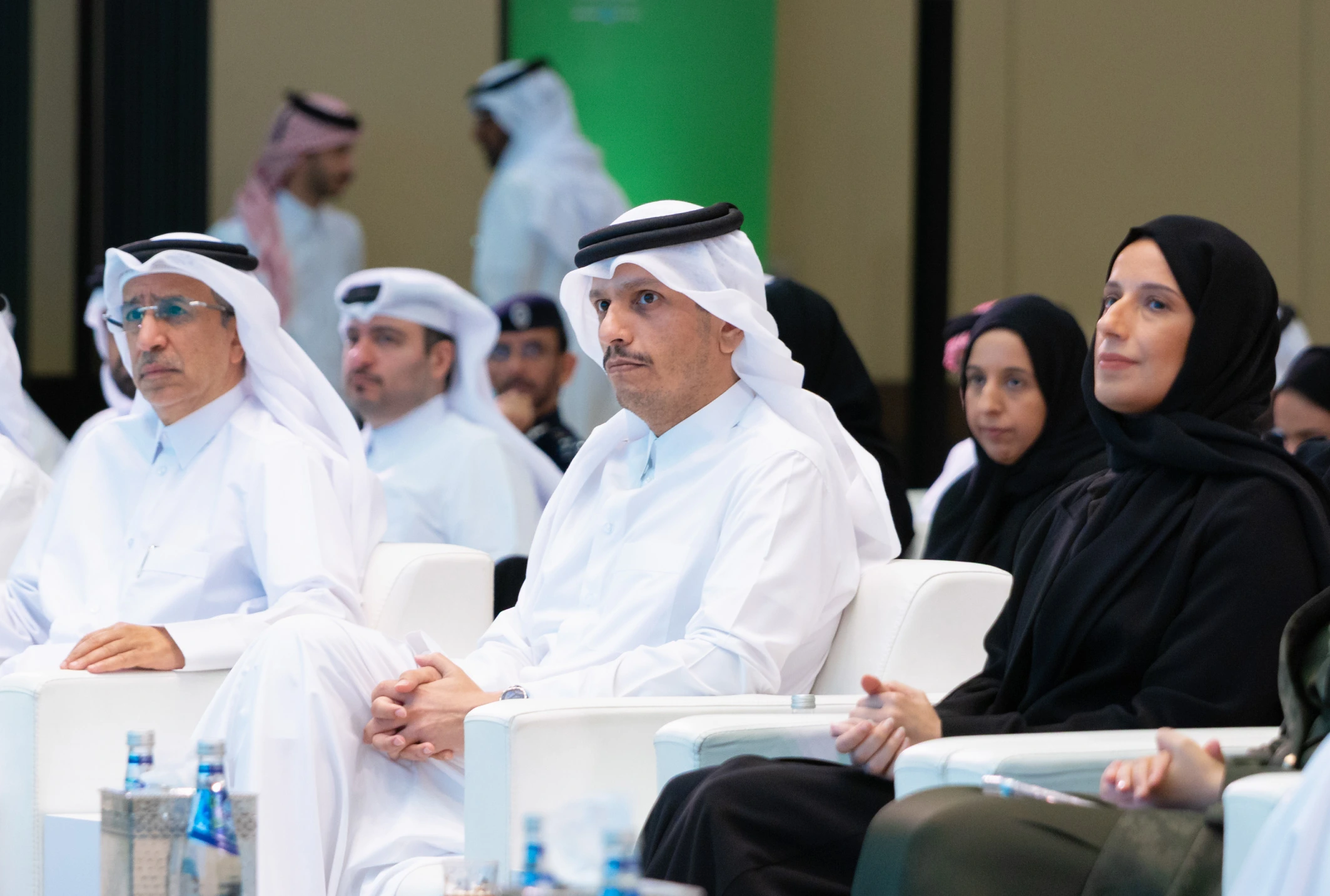 Qatar Prime Minister and officials attend the inauguration of Kanaf Parenting Center event.